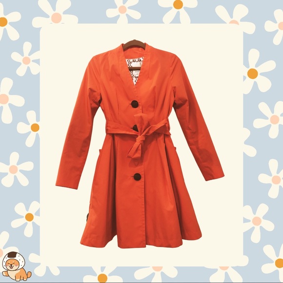SOLD- Anthropologie Elevenses Puddle Chaser Trench Coat - Picture 3 of 12